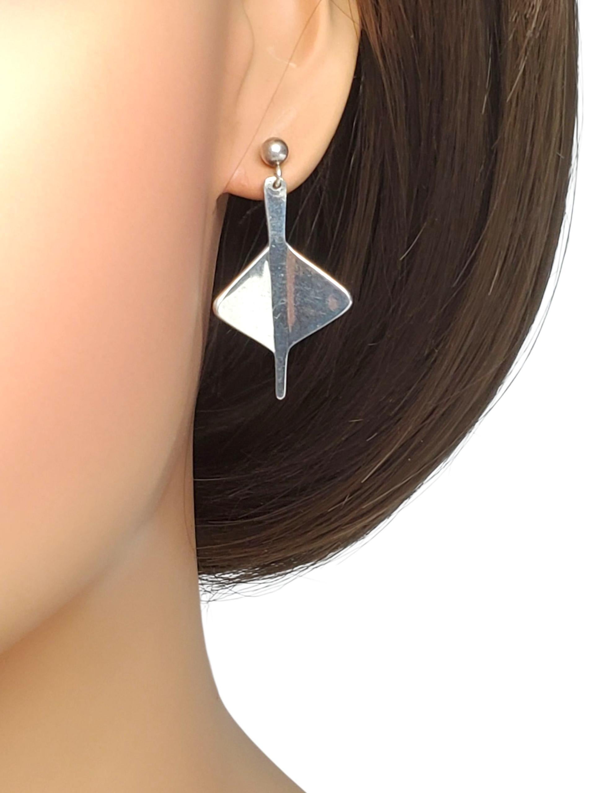 Anna Greta Eker - Orecchini modernisti in argento Sterling #22629 in vendita 2