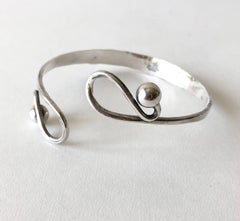 Anna Greta Eker Sterling Silver Norwegian Modernist Upper Arm Bracelet