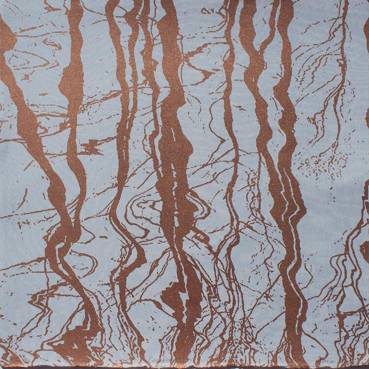 Die Entstehung II, Anna Harley, Druck in limitierter Auflage, Siebdruck, Landschaft 