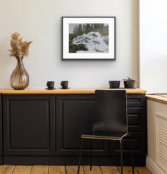 Anna Harley, Nämforsen, Landscape river art, contemporary handmade print