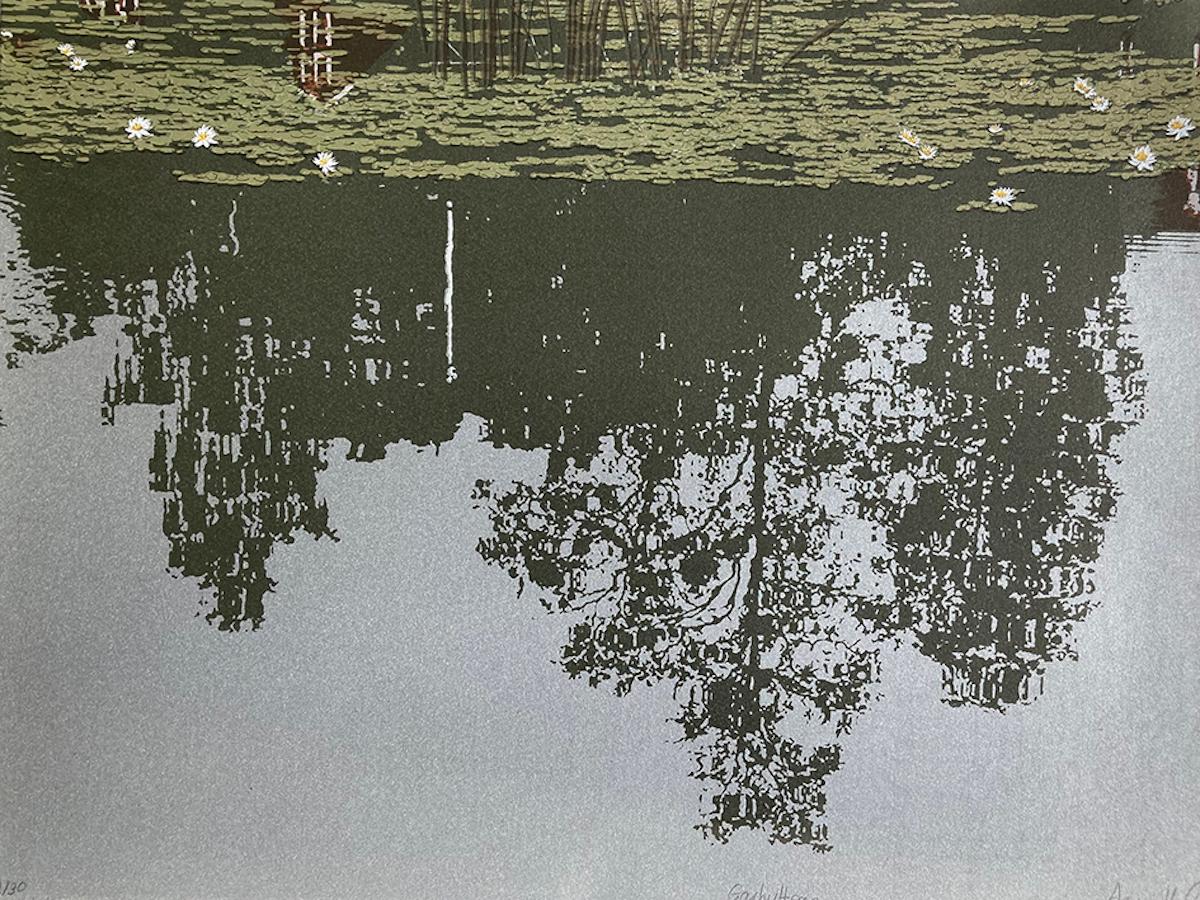 Garhytteån by Anna Harley, Landscape, Reflection, Water, Limited edition