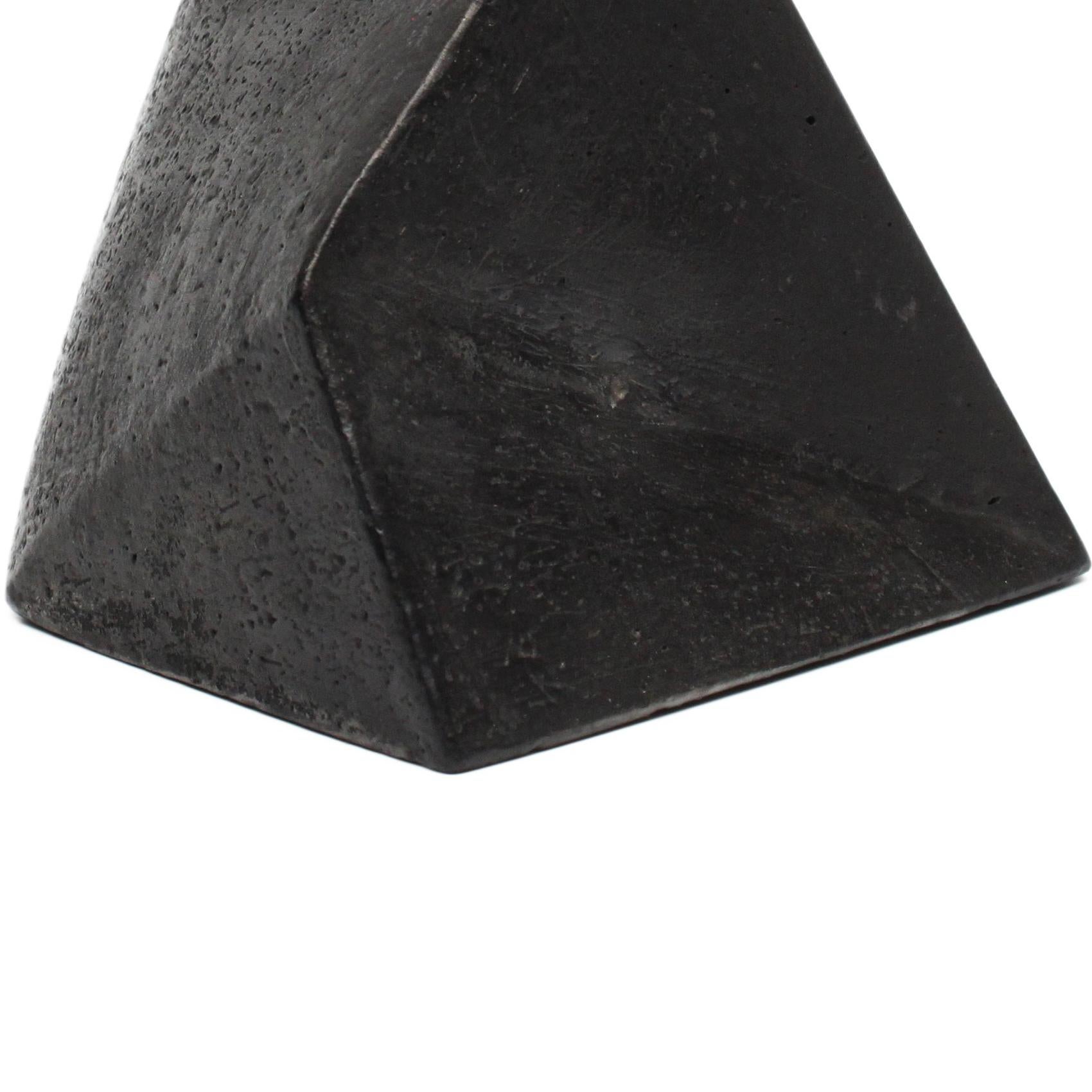 Untitled (Alphabet) 4 - Black Abstract Sculpture by Anna Hepler