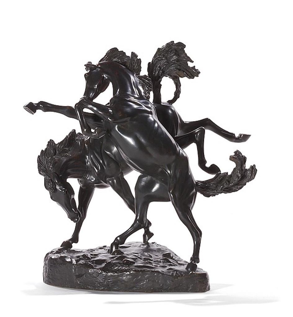 Fillies Playing - Sculpture by Anna Hyatt Huntington