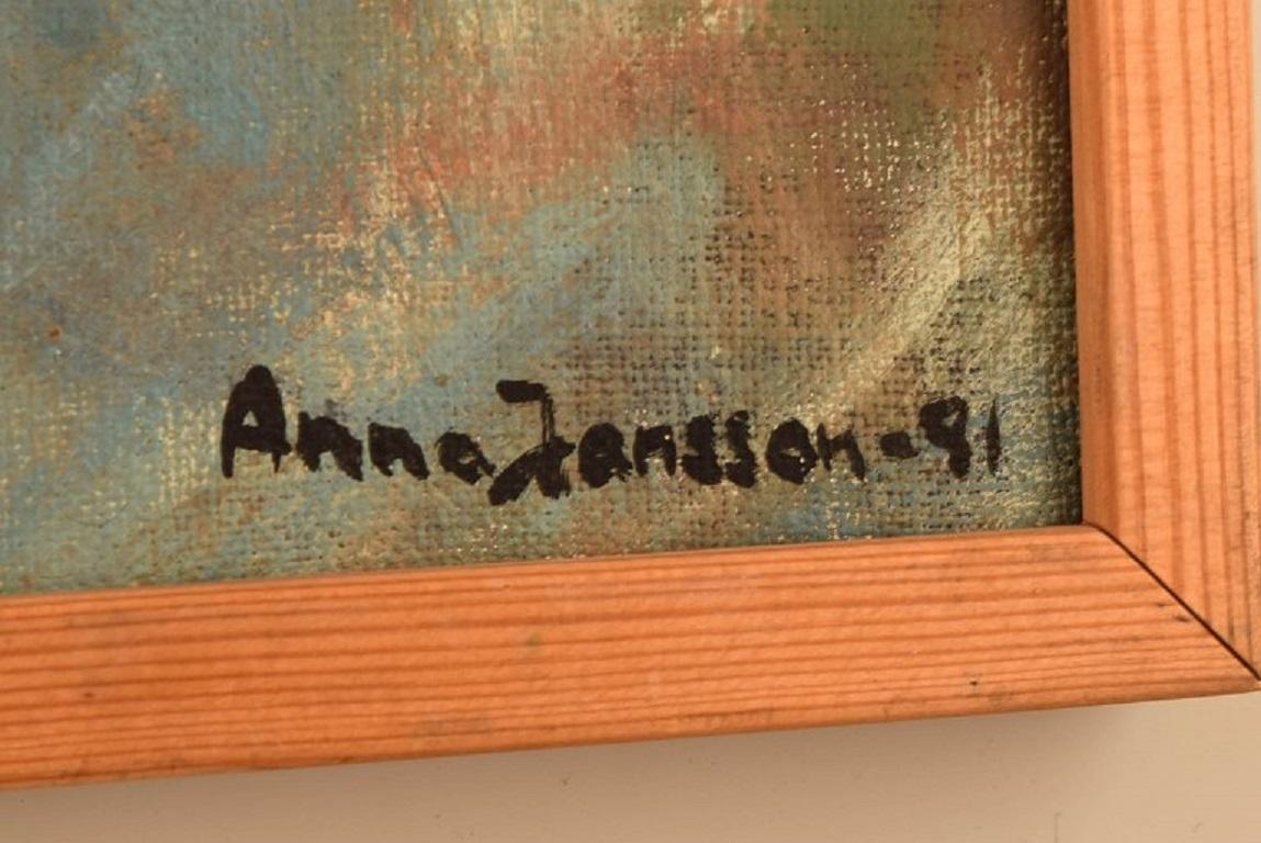 Anna Jansson, Listed Swedish Artist, Oil on Canvas, Modernist Still Life 2