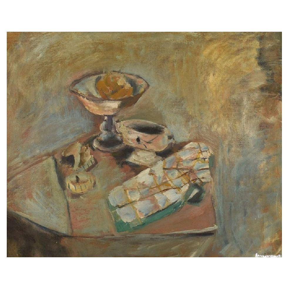 Max Danton, French Artist, Oil on Canvas, Surreal Still Life, 1980s For ...
