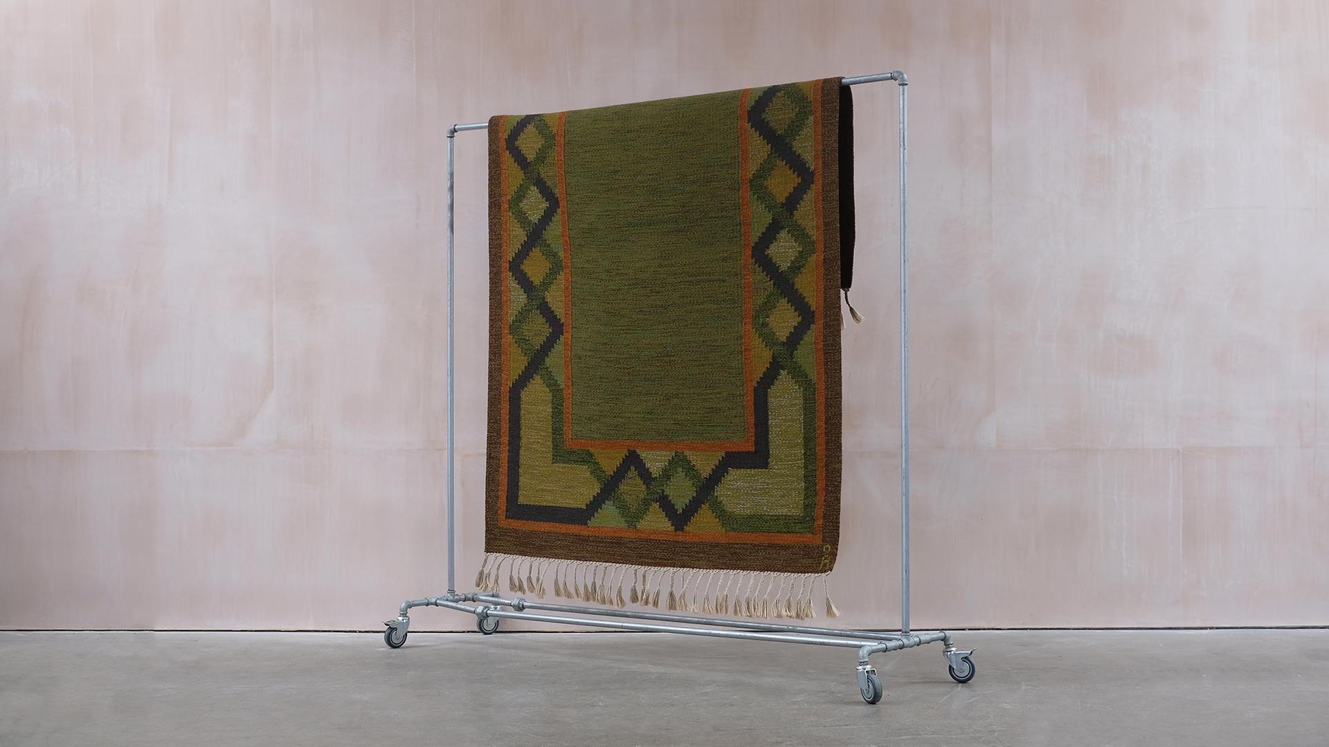 Anna Johanna Ångström Flat Weave Rug In Good Condition In Epperstone, Nottinghamshire