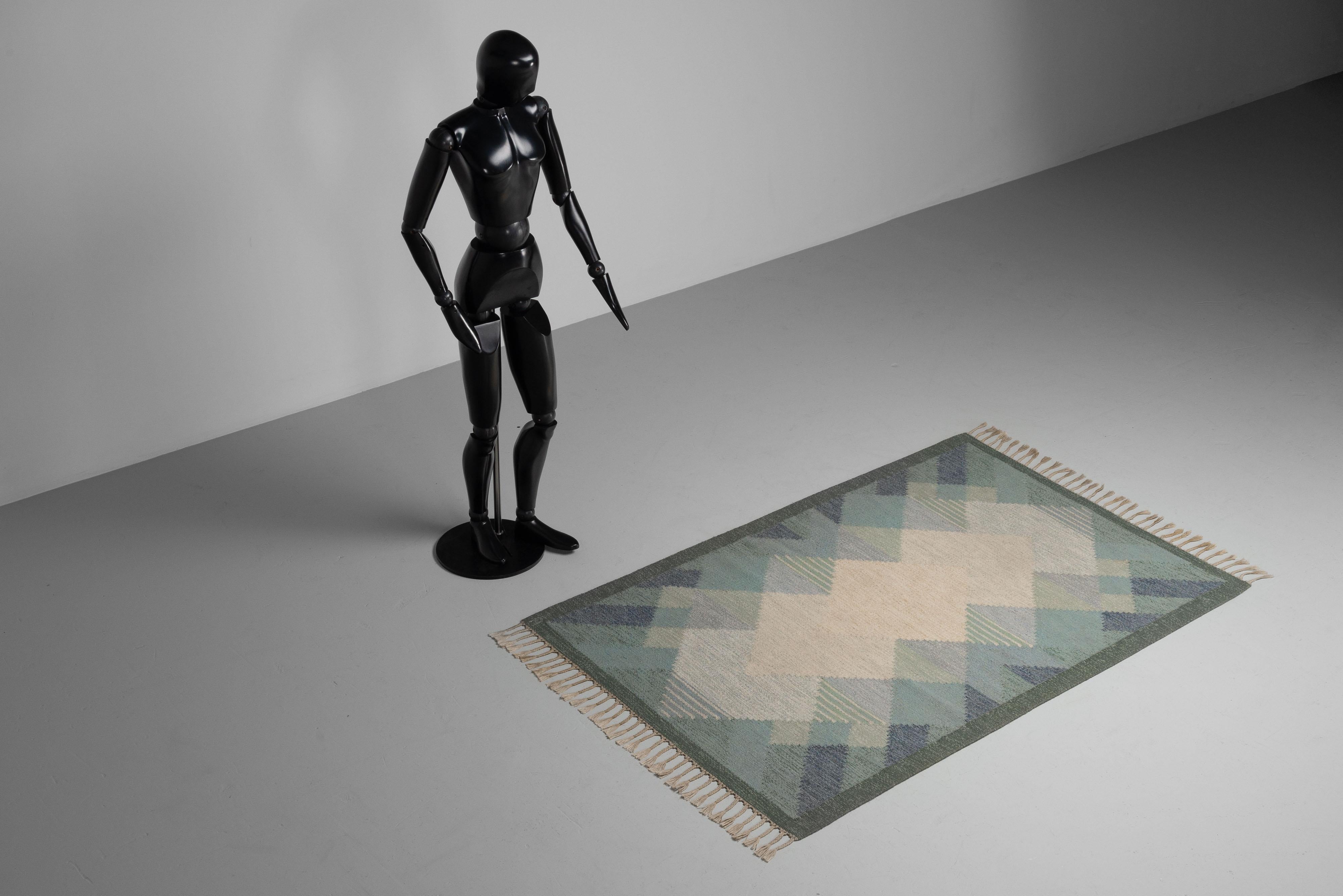 Anna Johanna Ångström Rölakan Carpet Aniara Sweden 1960 For Sale 8