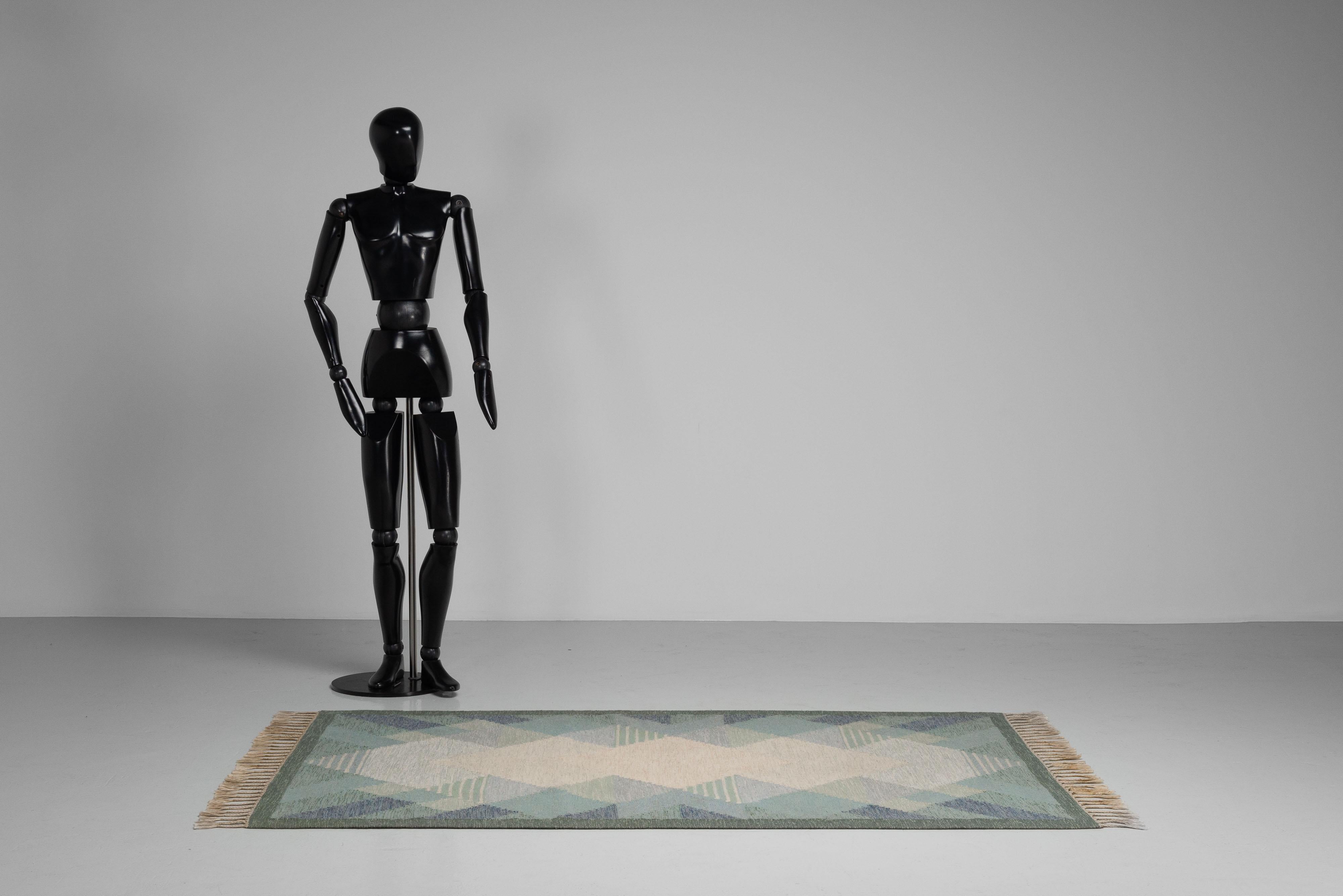 Swedish Anna Johanna Ångström Rölakan Carpet Aniara Sweden 1960 For Sale