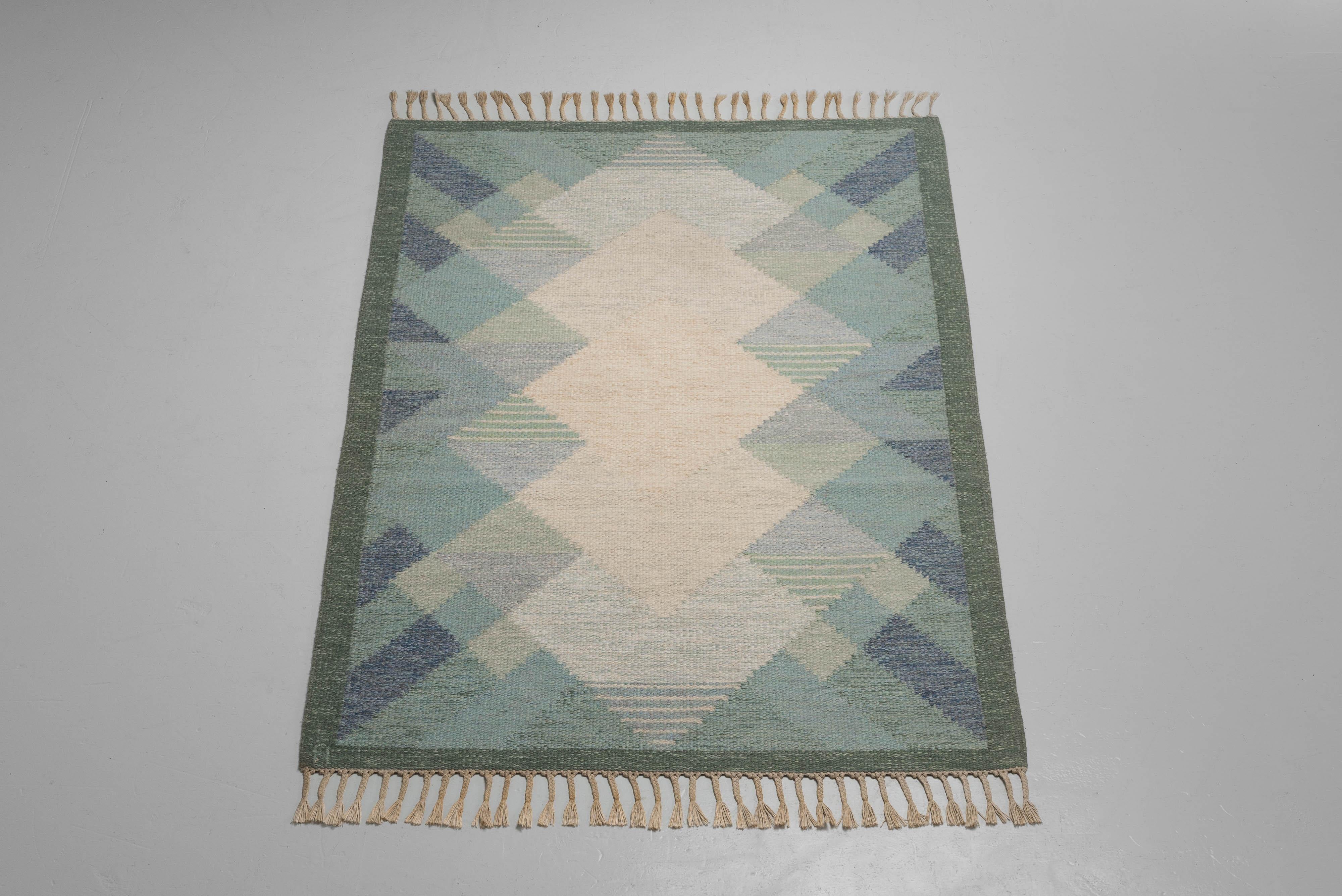 Anna Johanna Ångström Rölakan Carpet Aniara Sweden 1960 For Sale 1