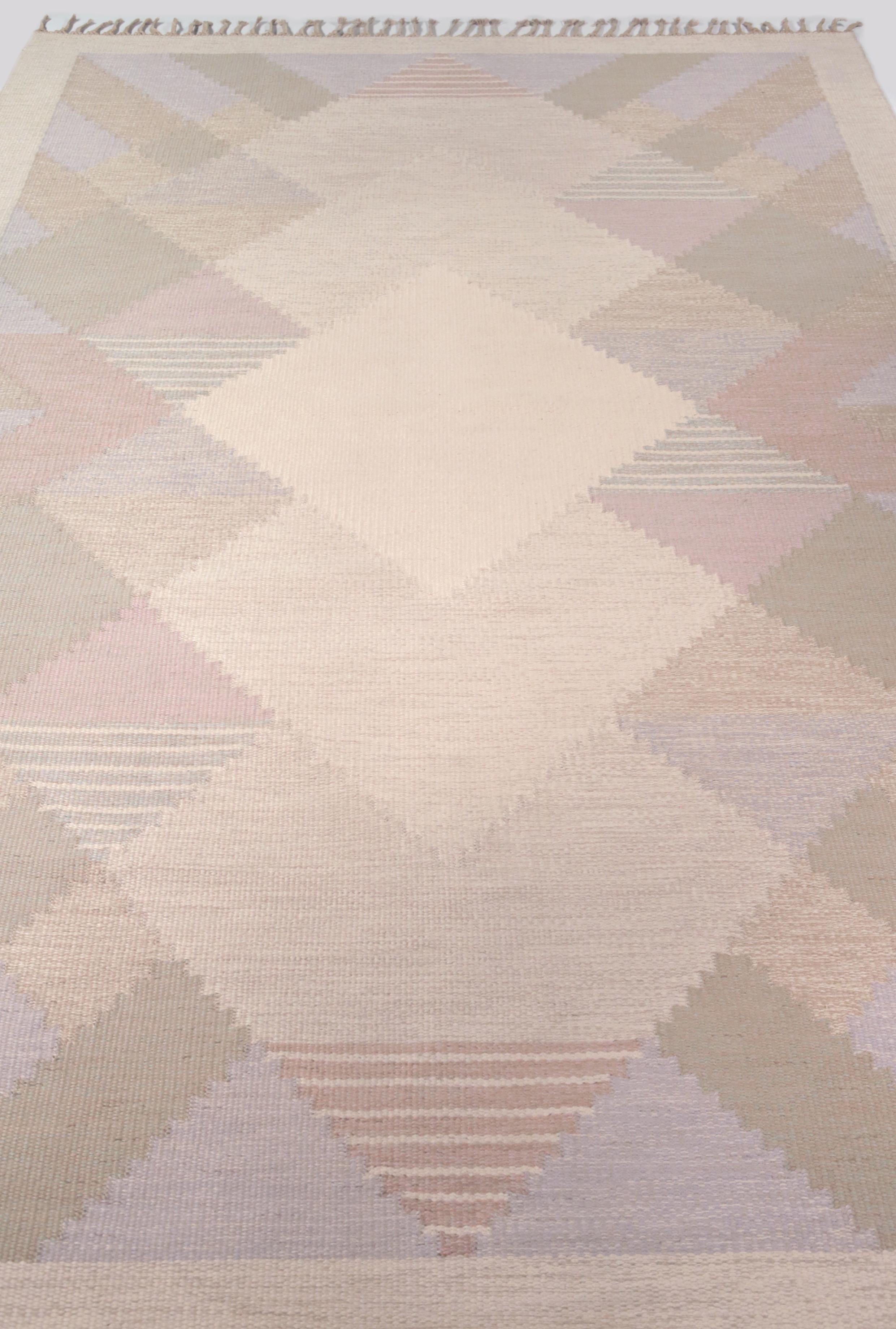 Anna-Johanna Ångström Swedish Flat-Weave Rug, Sweden, 1960s For Sale 1