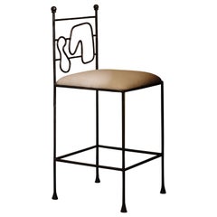 Anna Karlin Wrought Iron Counter Stool, A