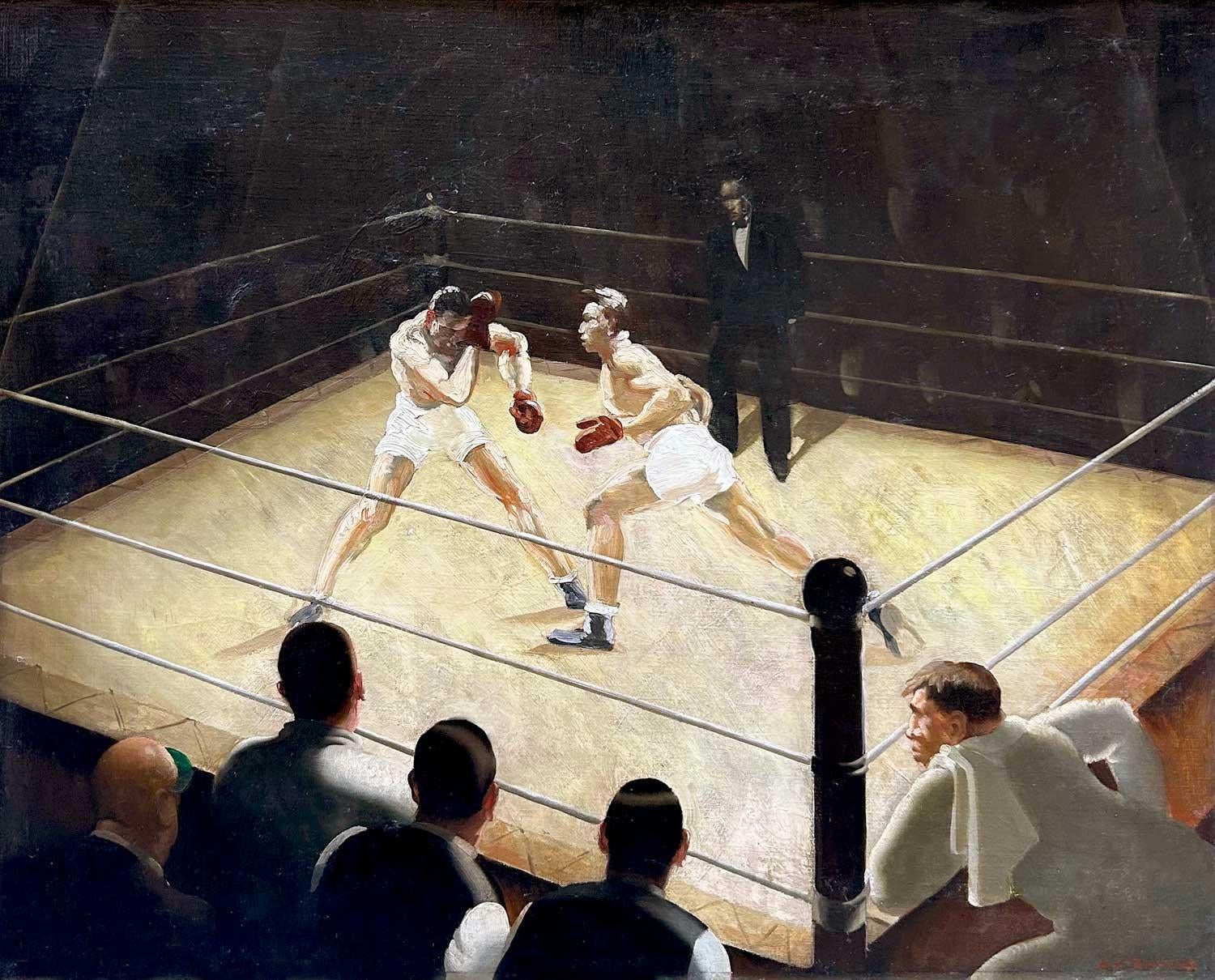 Un torneo di boxe RA Artista, British Oil, Grande evento sportivo