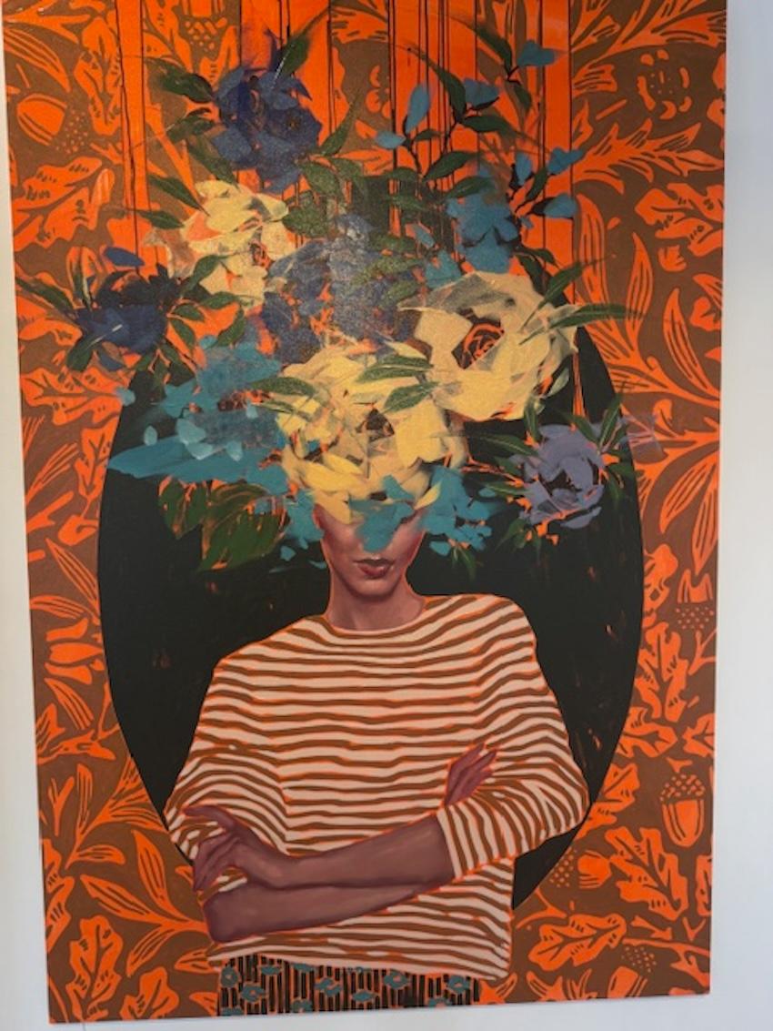 Figuratif féminin, portrait floral 