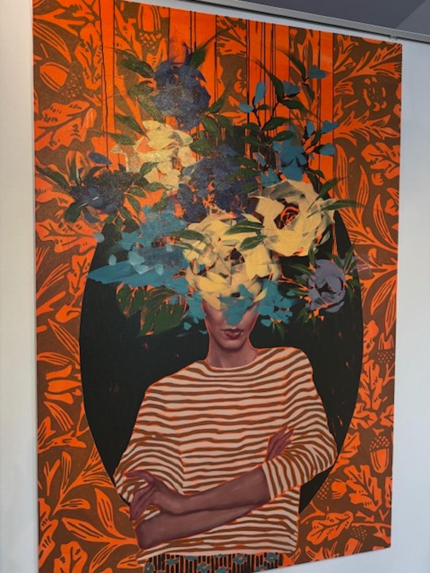 Figuratif féminin, portrait floral 