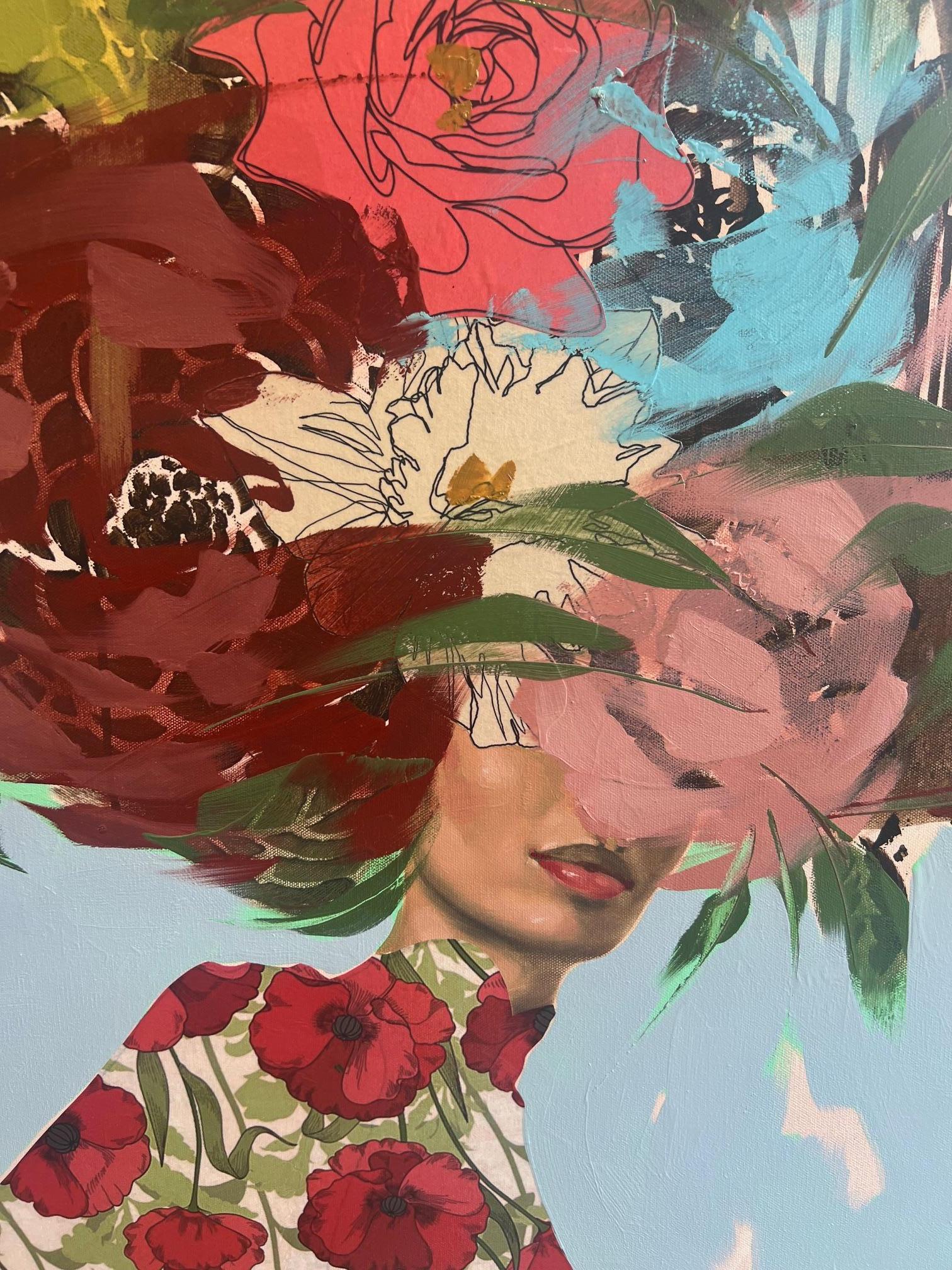 Figurativo/Femminile/Ritratto/Floreali/Modello_Beautiful Mistakes_Anna Kincaide in vendita 1