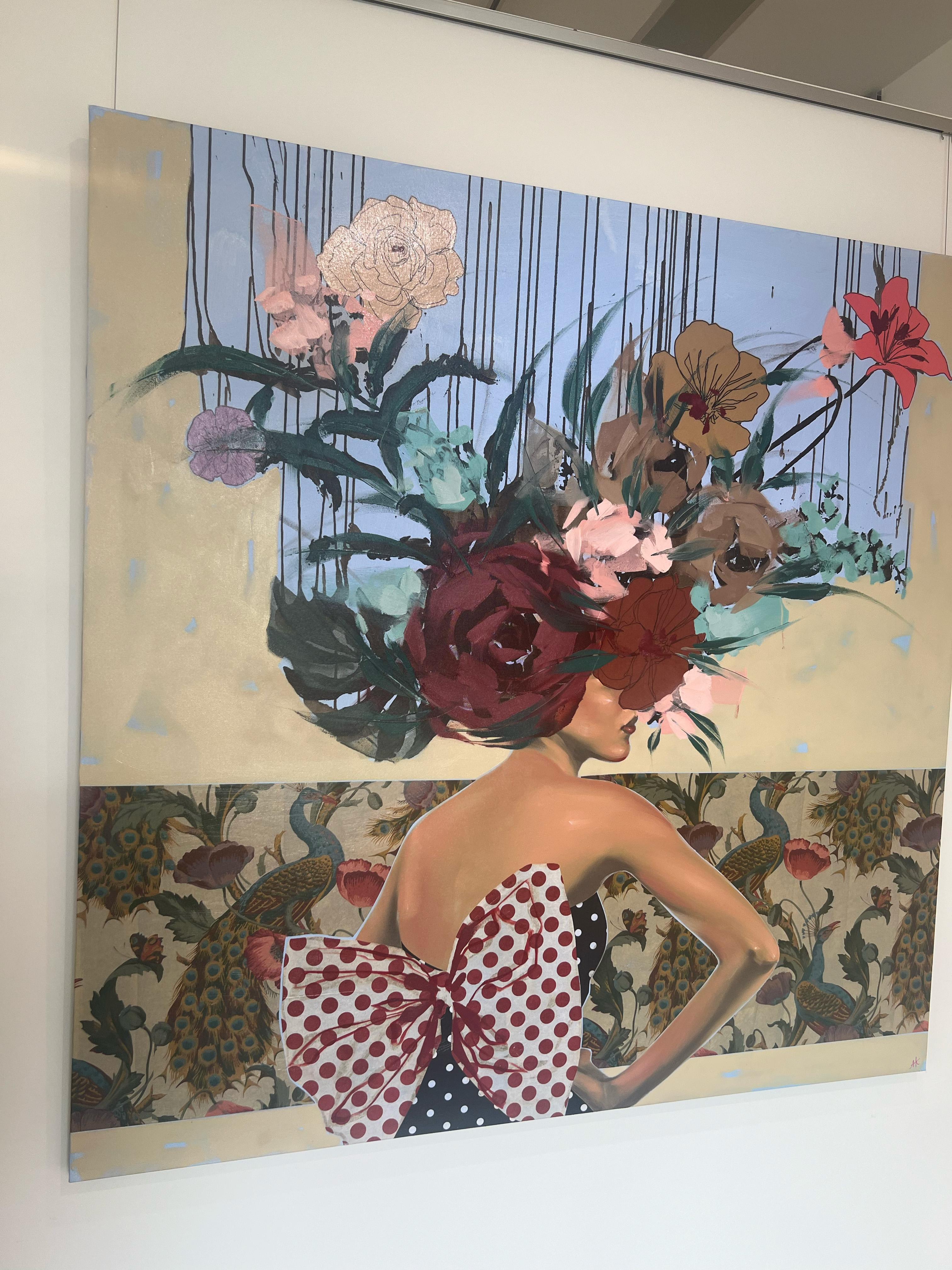 Figurativo/Femminile/Ritratto/Floreali/Modello_Make Believe_Anna Kincaide in vendita 4