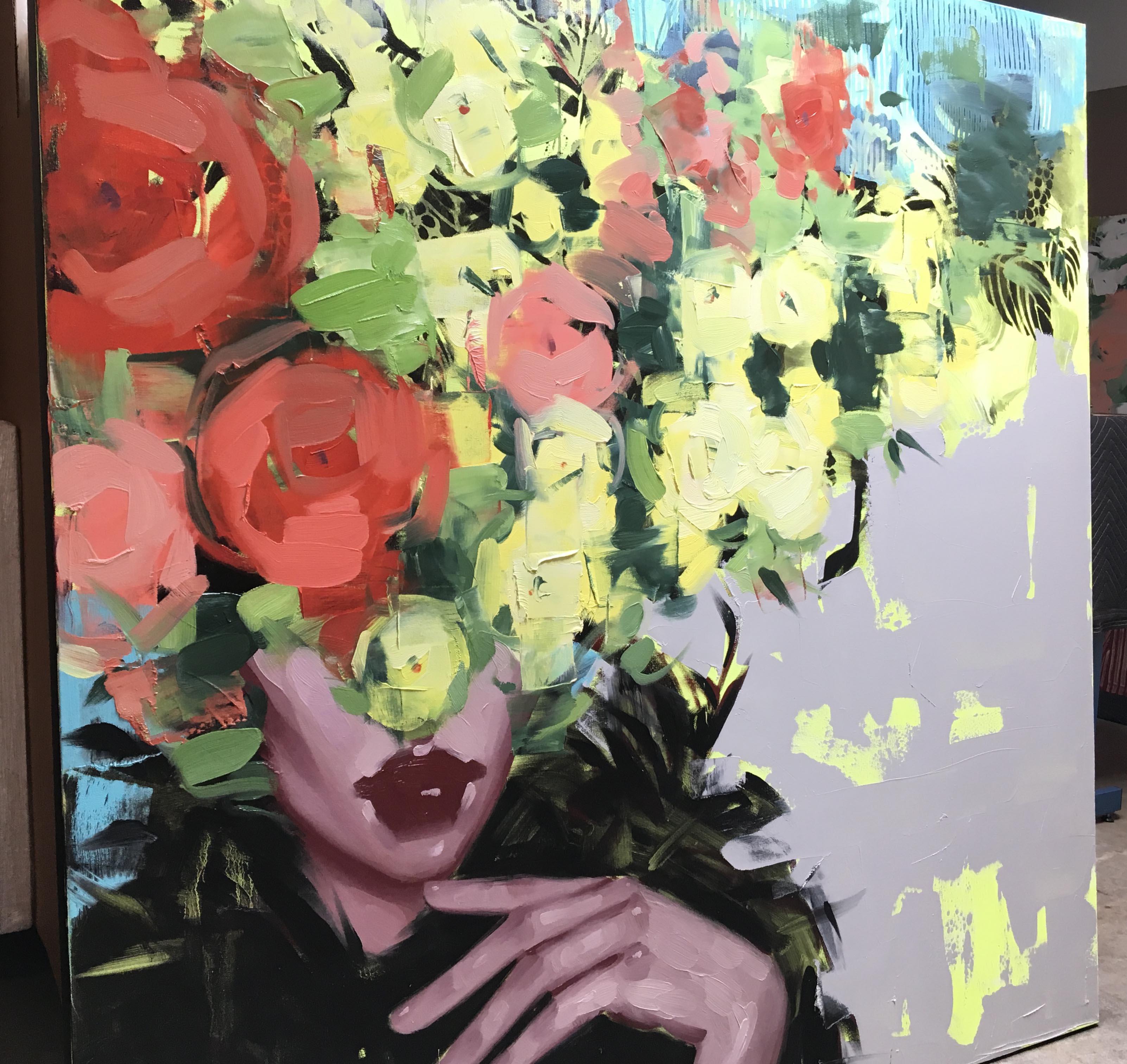 Give Me Something to Dream About, Anna Kincaide (Figurative, Portrait, florals) 1