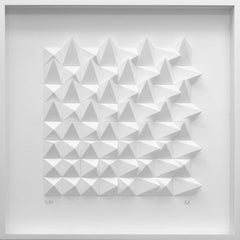 Untitled 47 - 3D Hand Folded Abstract Monochrome Paper Art
