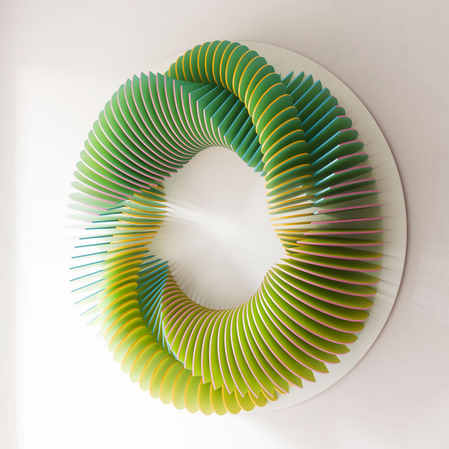 Constant Change 50 by Anna Kruhelska - Wood Wall Sculpture For Sale 1