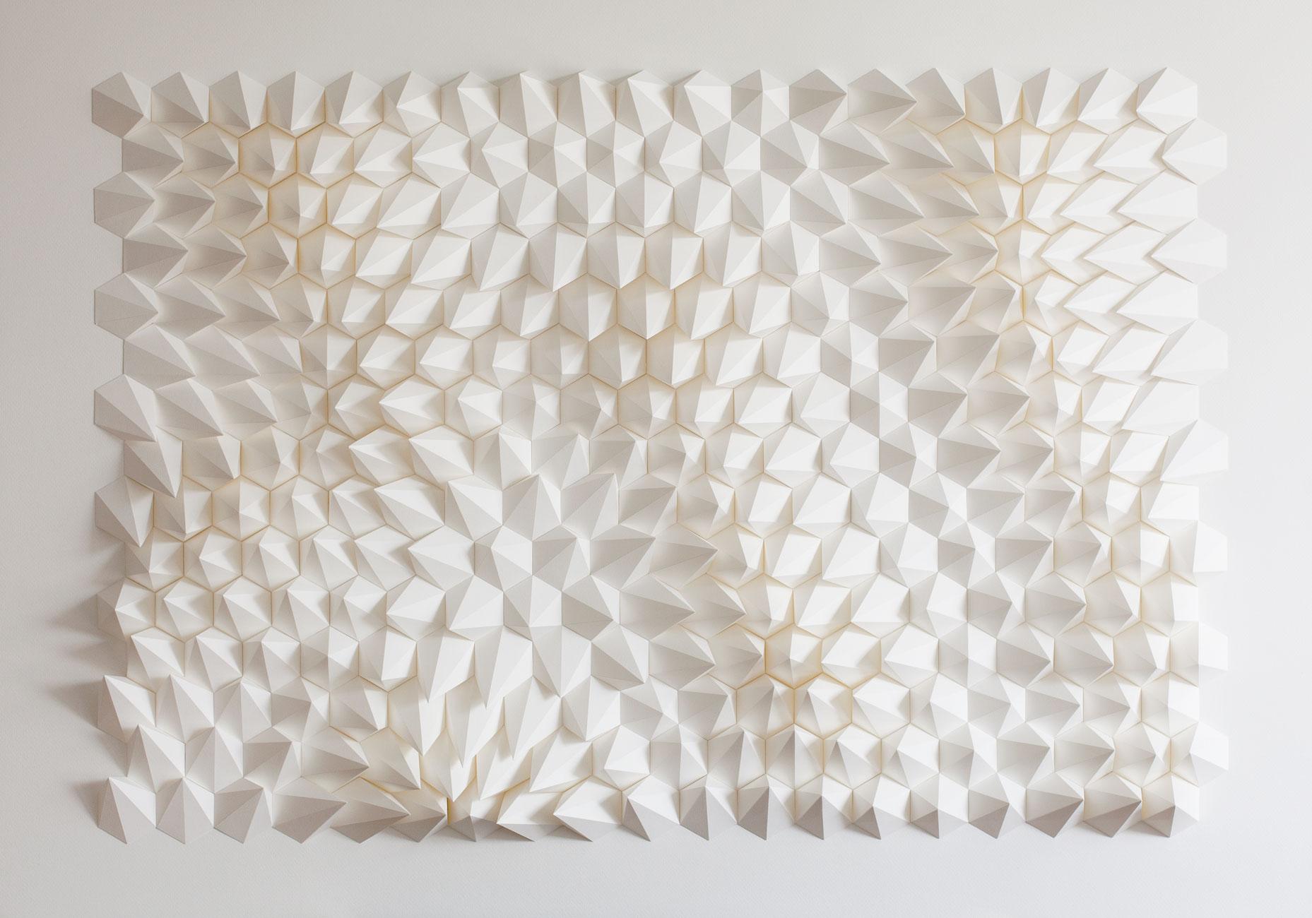 Untitled 217 by Anna Kruhelska - Paper Wall Sculpture