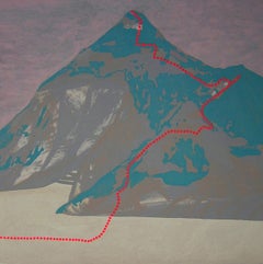 K2 - Mount Godwin-Austen, paysage contemporain, peinture moderne de montagne
