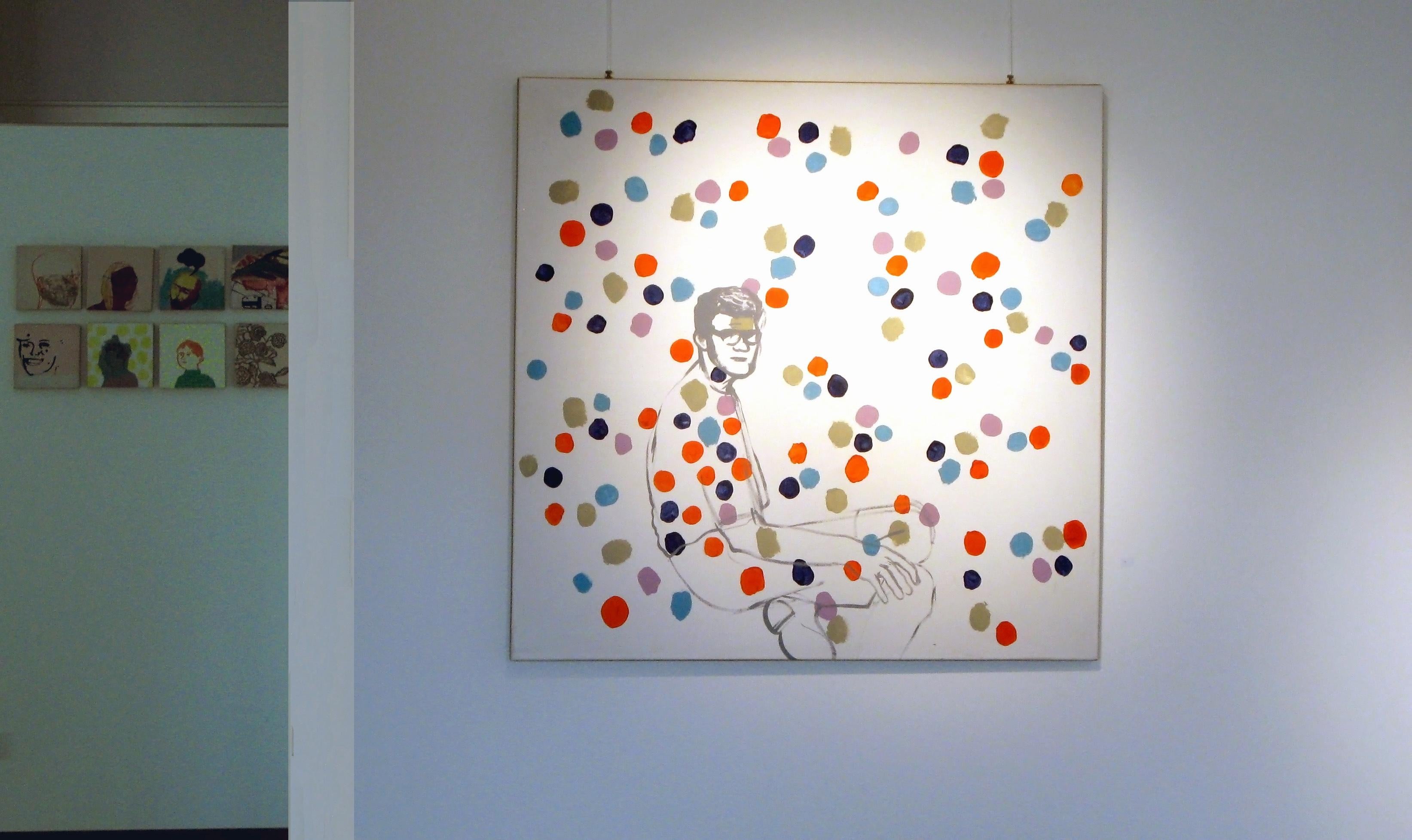 Il ragazzo Kuba -  Moderno, ritratto contemporaneo, Pop Art, gioioso - Painting di Anna Ładecka