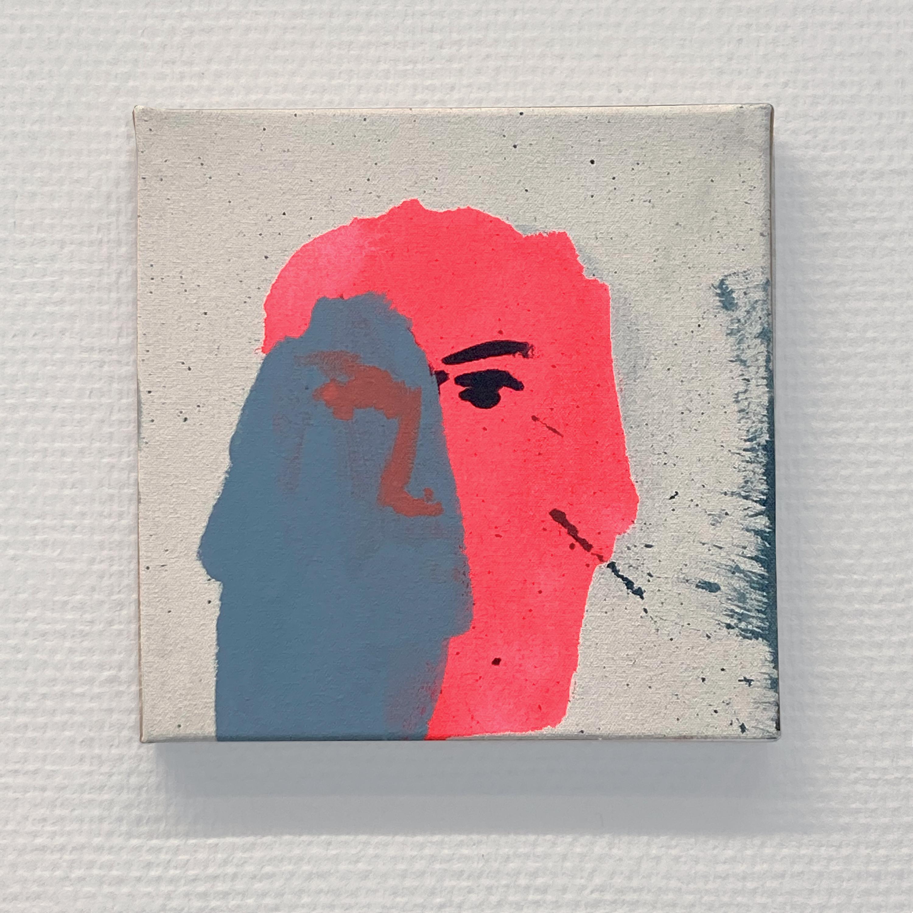 Senza titolo 1 -  Ritratto contemporaneo, pittura espressiva moderna - Painting di Anna Ładecka