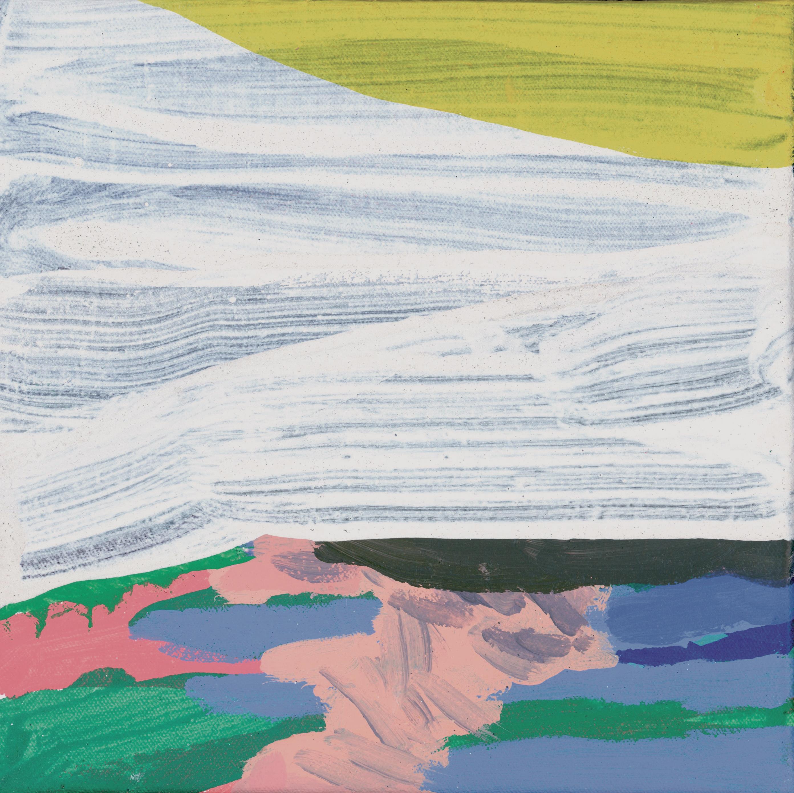 Abstract Painting di Anna Ładecka - Senza titolo 5 - Pittura astratta moderna di paesaggio, gioiosa, colorata
