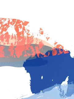 BIG CREEK - Modern Water Landscape Screen Printing, Joyful, Colorful. Edit. 2/6