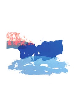  BIG CREEK - Modern Water Landscape Screen Printing, Joyful, Colorful. Edit. 2/6