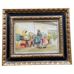 Atribuido a Anna Lesznai, acuarela sobre cartón, circa 1930