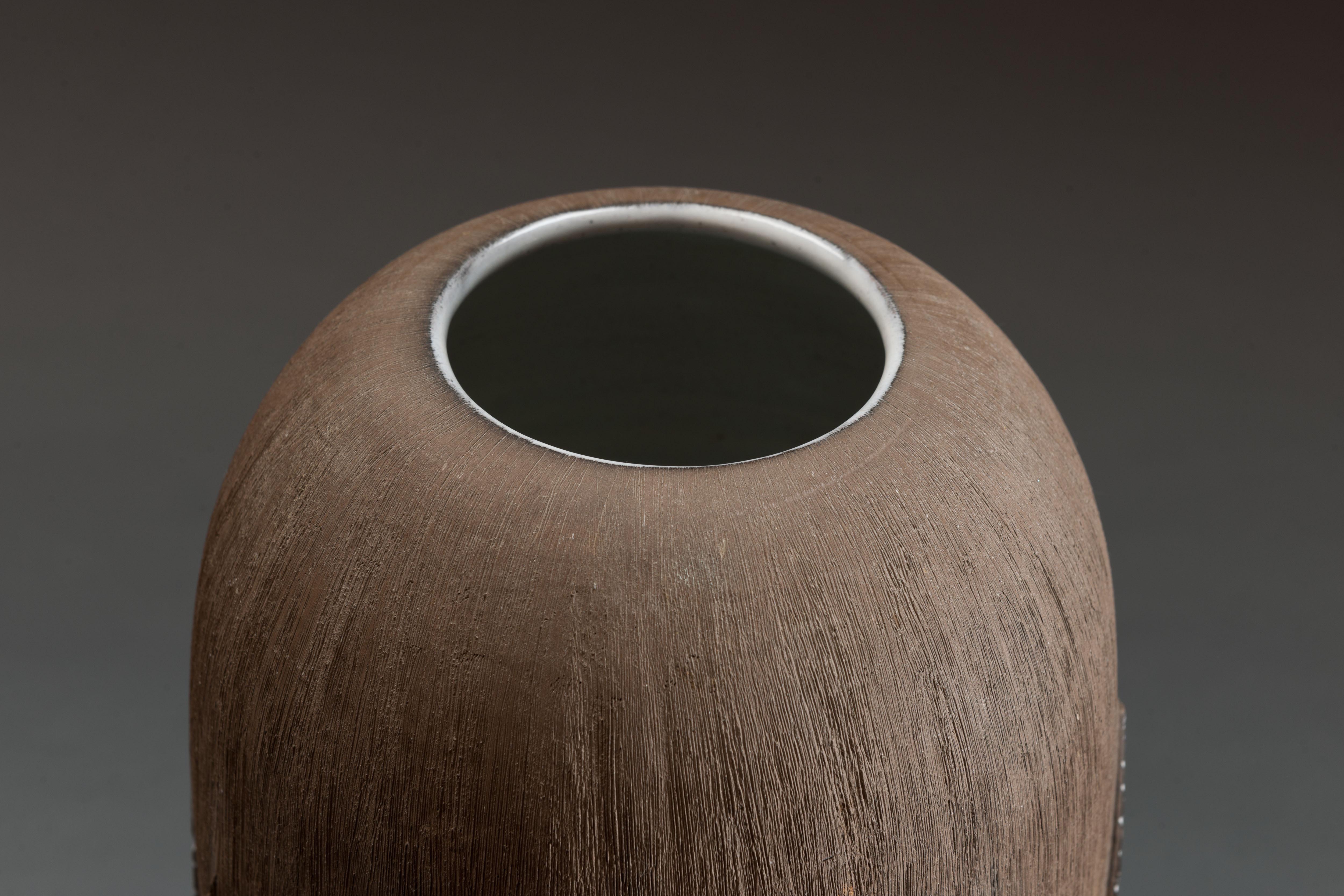 Anna-Lisa Thomson Ceramic 'Paprika' Vases (3) by Upsala Ekeby For Sale 2