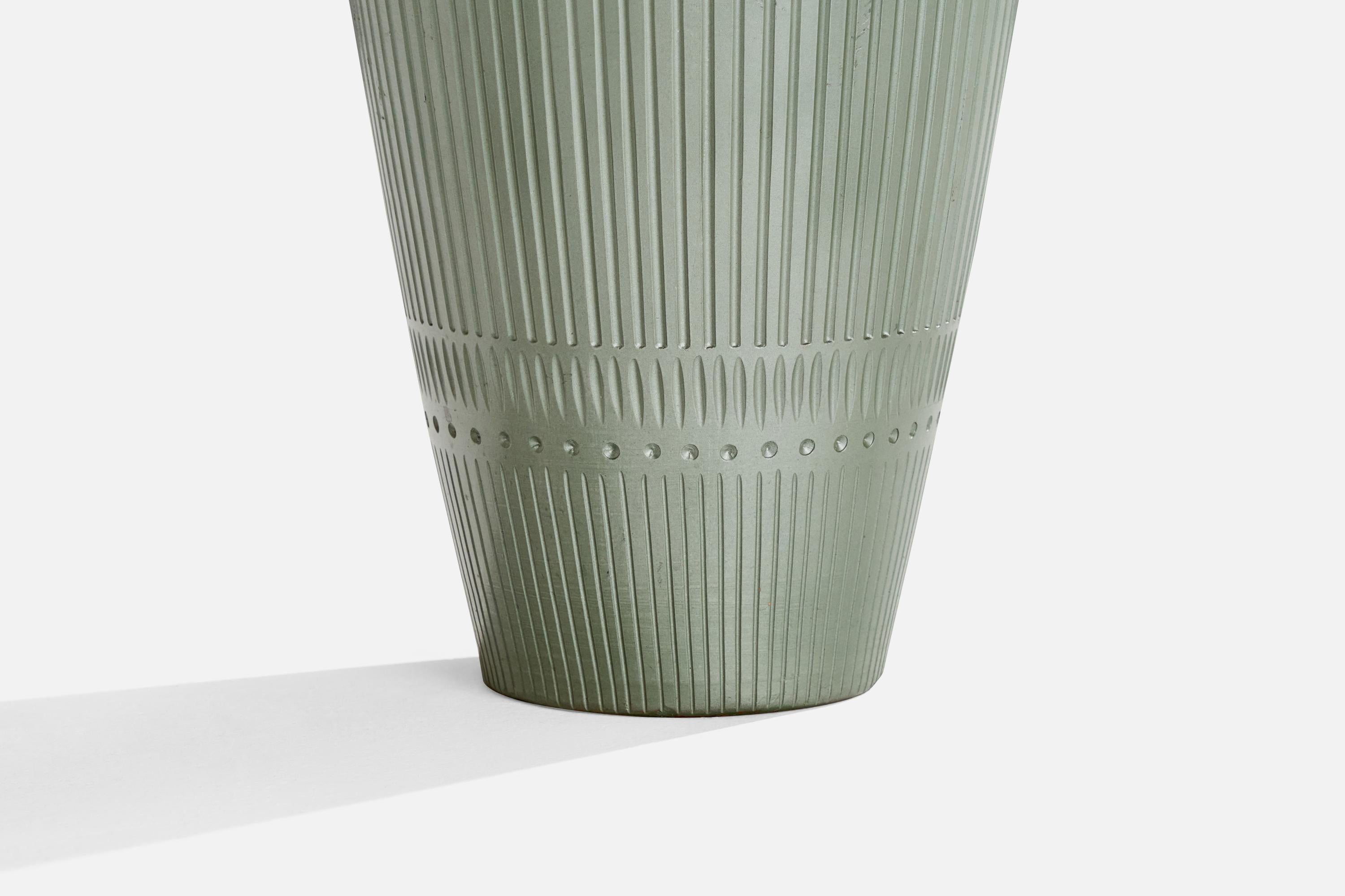 Anna-Lisa Thomson, Floor Vase, Earthenware, Sweden, 1940s For Sale 1