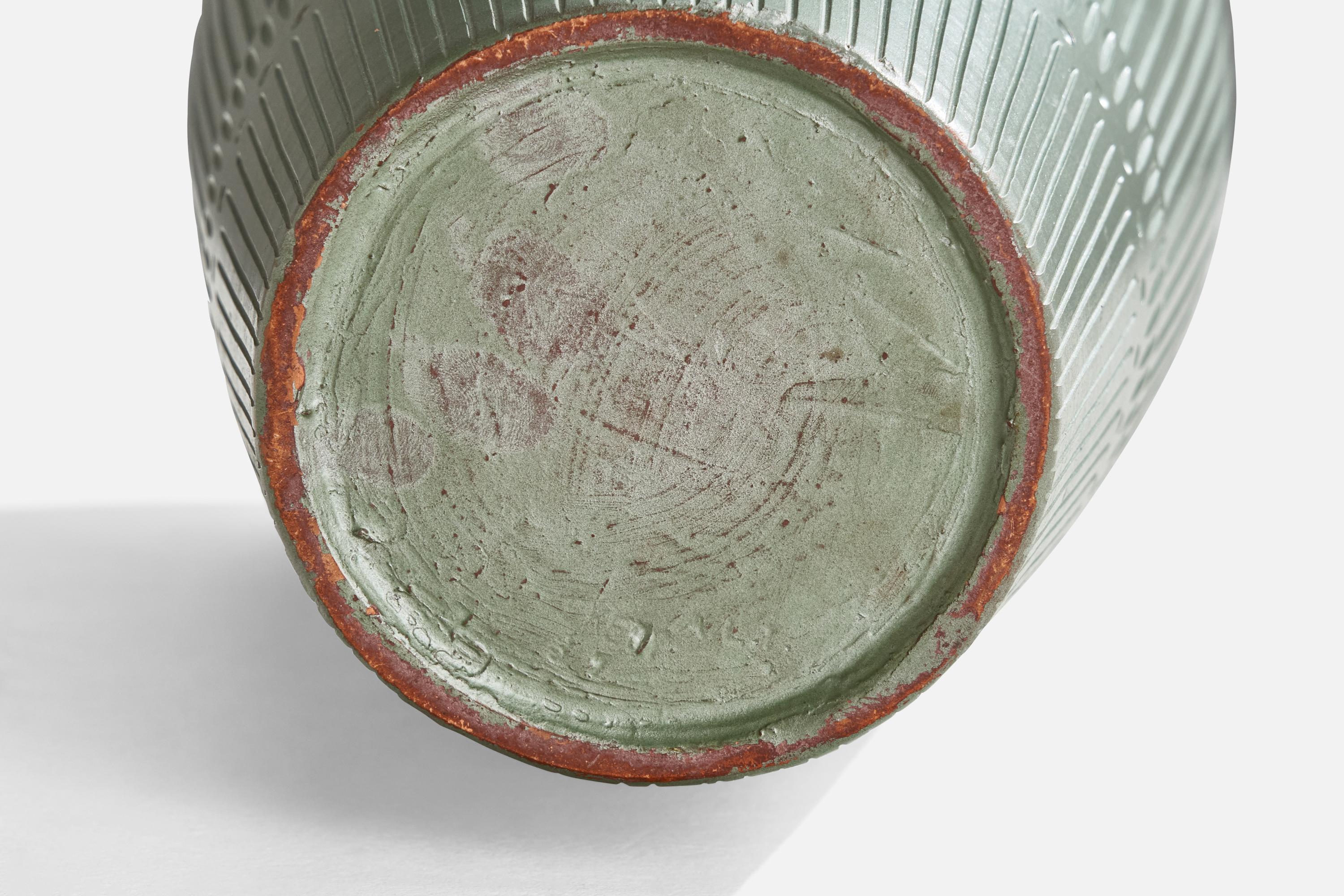 Anna-Lisa Thomson, Floor Vase, Earthenware, Sweden, 1940s For Sale 2
