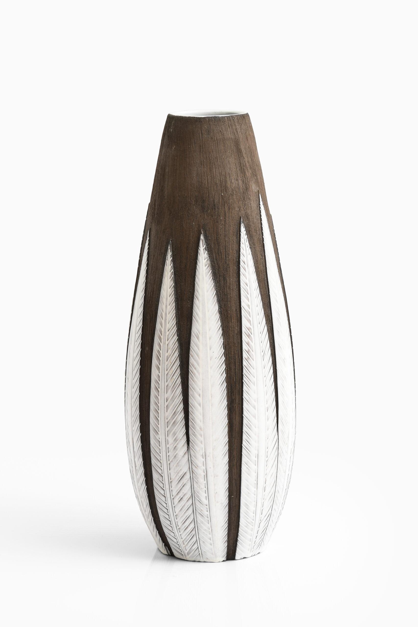 Milieu du XXe siècle Vase de sol Anna-Lisa Thomson modèle Paprika produit par Upsala Ekeby en Suède en vente