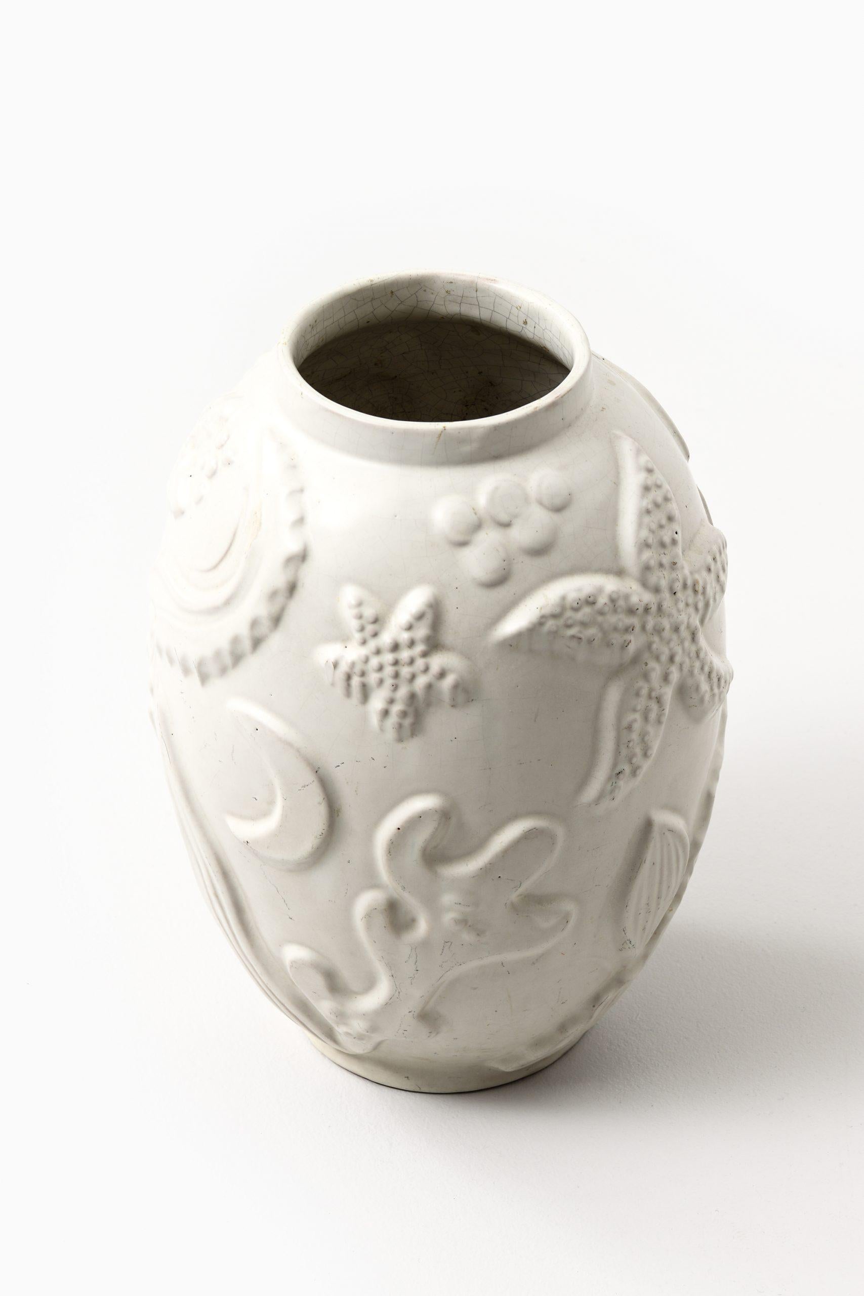 Scandinavian Modern Anna-Lisa Thomson Floor Vase Produced by Upsala Ekeby in Sweden For Sale