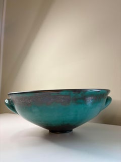 Anna Lisa Thomson for St. Erik Uppsala Large Ceramic Bowl, Sweden, 1930s