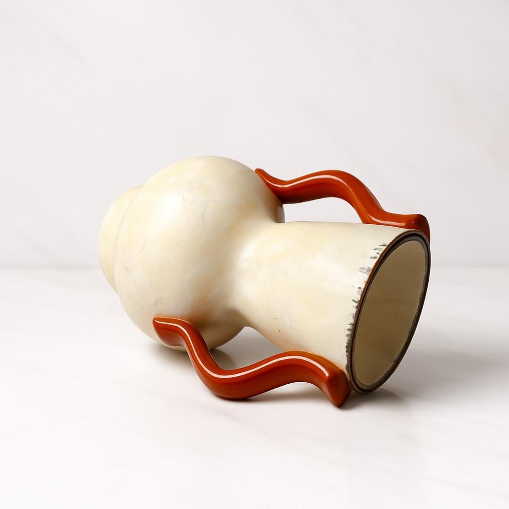 Anna-Lisa Thomson pour Uppsala Vase en céramique Ekeby, Suède 1940s Modernité suédoise Bon état - En vente à Stockholm, SE