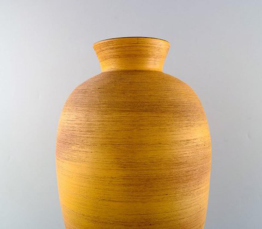 Scandinavian Modern Anna-Lisa Thomson for Upsala-Ekeby Ceramic Floor Vase, Sweden, Mid-20th Century