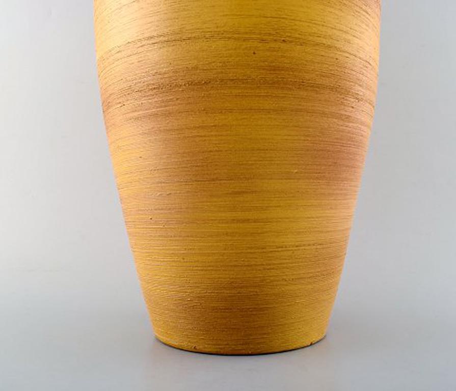 Scandinavian Modern Anna-Lisa Thomson for Upsala-Ekeby Ceramic Floor Vase, Sweden, Mid-20th Century