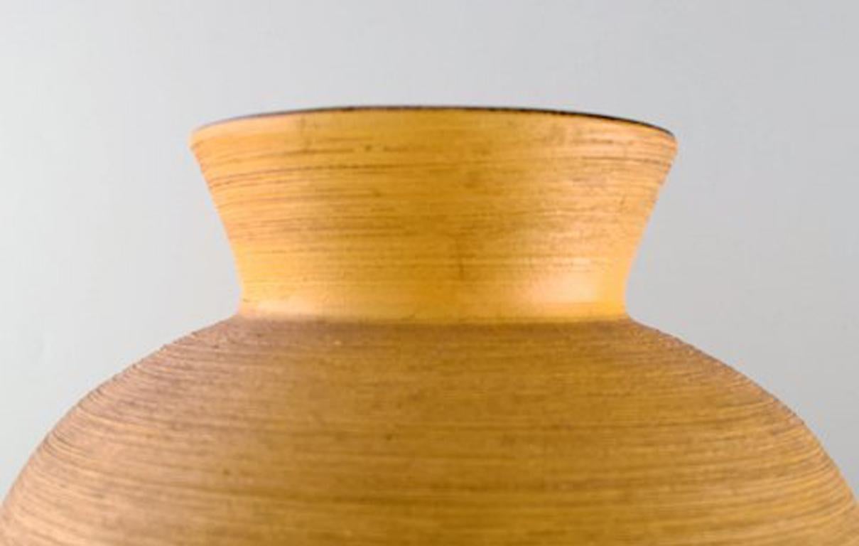 Swedish Anna-Lisa Thomson for Upsala-Ekeby Ceramic Floor Vase, Sweden, Mid-20th Century