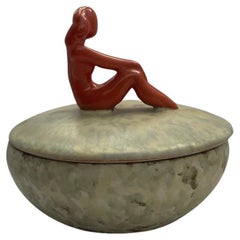Anna-Lisa Thomson for Upsala-Ekeby, Lidded Ceramic Bowl, Swede 1930's