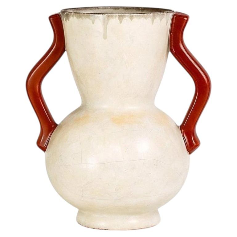 Anna-Lisa Thomson pour Upsala Ekeby, Vase en céramique suédois, années 1930