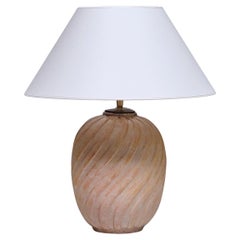 Anna-Lisa Thomson Glazed Ceramic Table Lamp, Upsala Ekeby, Sweden, 1940s