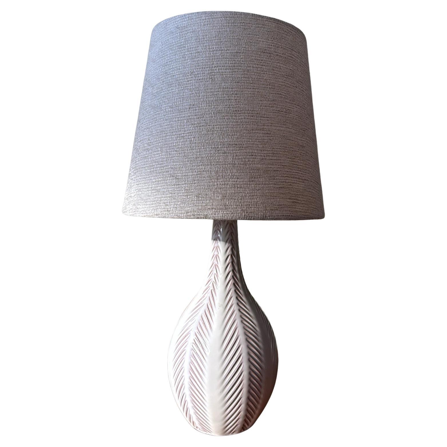 Anna-Lisa Thomson, glasierte Keramik-Tischlampe von Upsala Ekeby, Schweden, 1940er Jahre