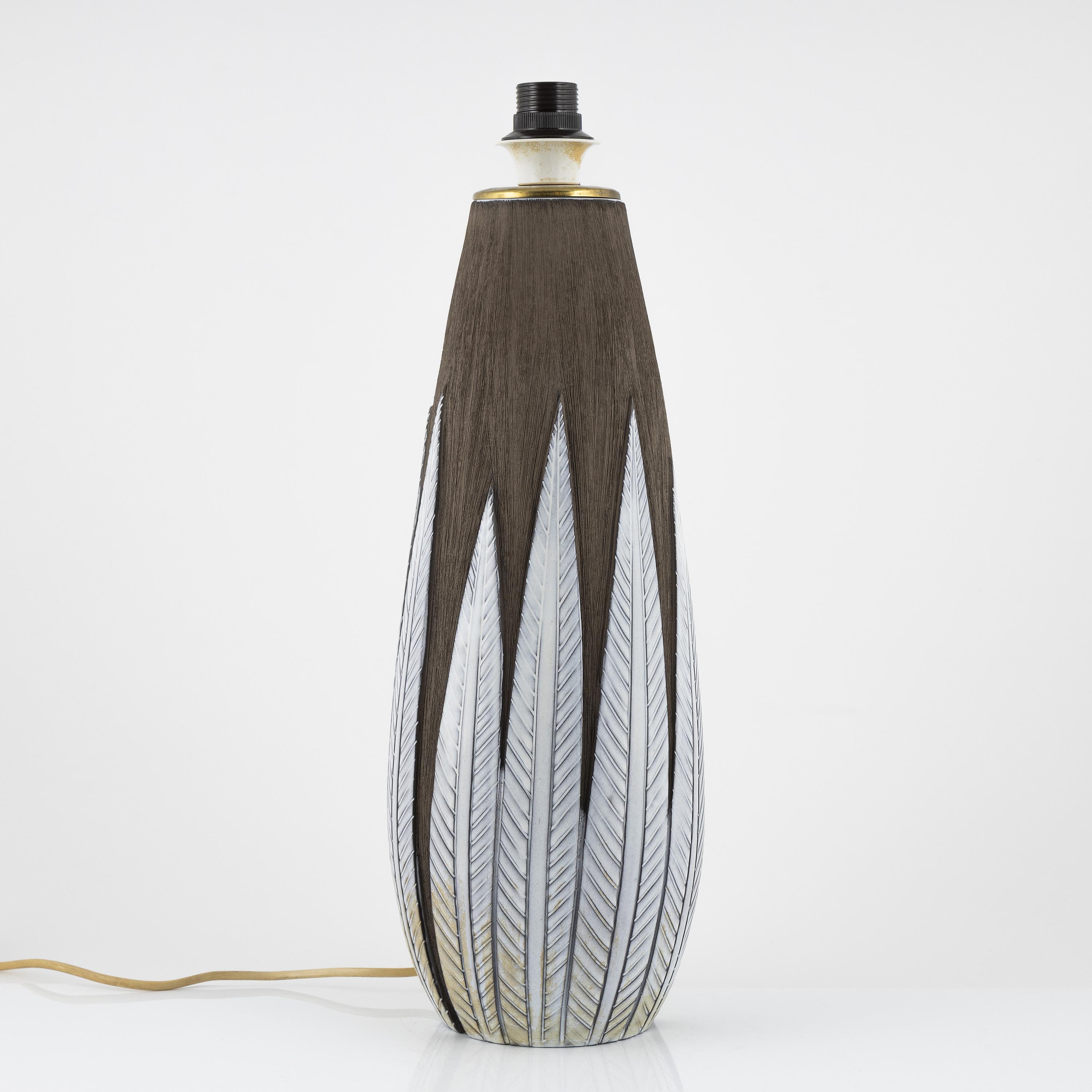 Anna Lisa Thomson lamp ' Paprika' earthenware by Upsala Ekeby Sweden 1960 For Sale 1