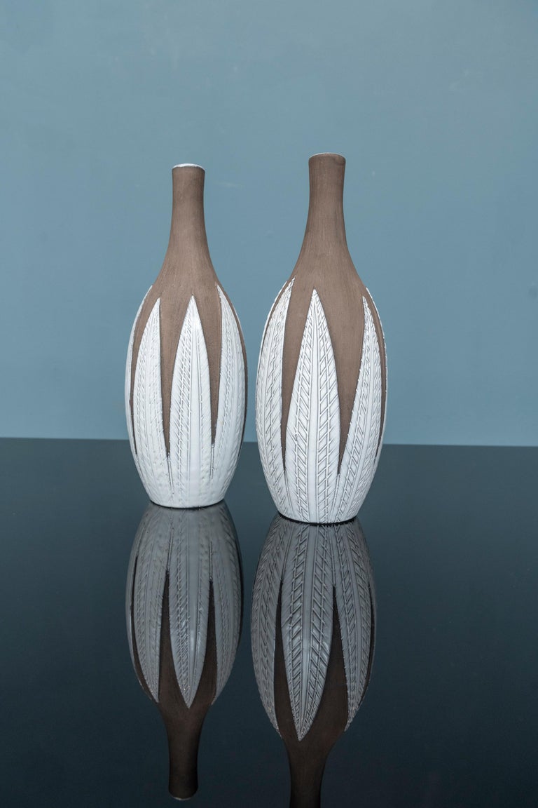 Late 20th Century Anna-Lisa Thomson Paprika Vases for Upsala Ekby, Sweden For Sale