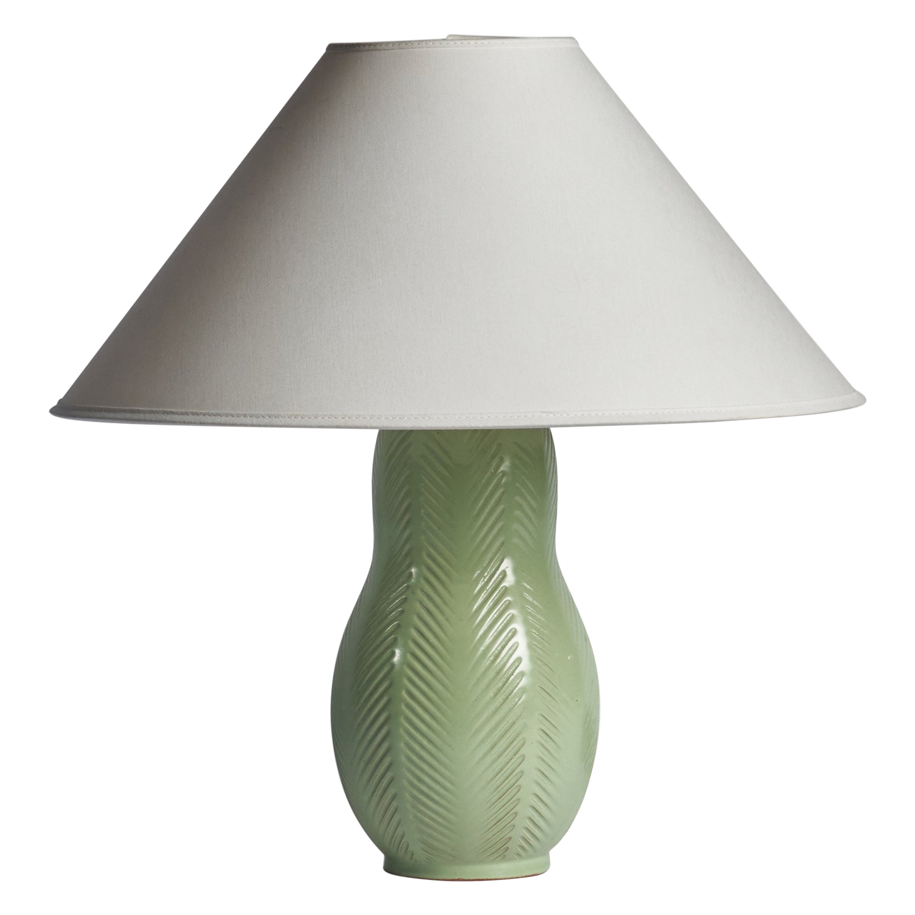 Anna-Lisa Thomson, lampe de bureau, faïence, Suède, années 1930
