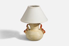 Anna-Lisa Thomson, Lampada da tavolo, Terracotta, Upsala Ekeby, Svezia, anni '40