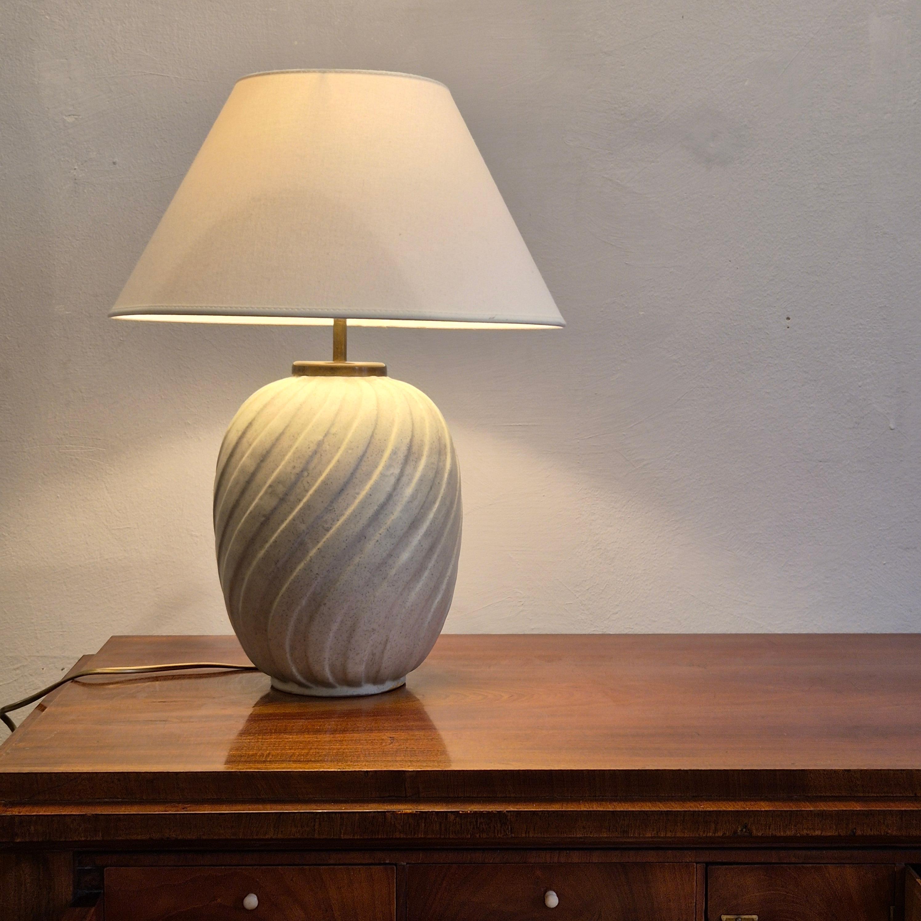 20th Century Anna-Lisa Thomson, table lamp, Ekeby, Swedish Modern 1940/50s. For Sale